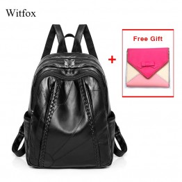 100% Genuine leather women School backpack for student genuine leather water proof  bag pack women bag weaving pattern hot sale