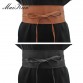 Boho Belt for Women Bowknot Faux Leather Wrap Around Obi Style Cinch Waistband Black Cummerbund Brown Women Belt
