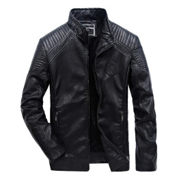 FGKKS Brand Men Leather Jackets 2019 Winter Jacket Male Classic Motorcycle Style Male Inside Thick Coats Men's Leather Jacket
