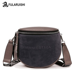 Fularuishi Crossbody Bag For Women Messemger Bags Pu Leather Shoulder Bag Fashion Famous Brand Lady Semicircle Saddle
