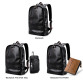 LIELANG bookbags Men Backpack Leather Male Functional bags Men Waterproof backpack PU big capacity Men Bag School Bags mochila
