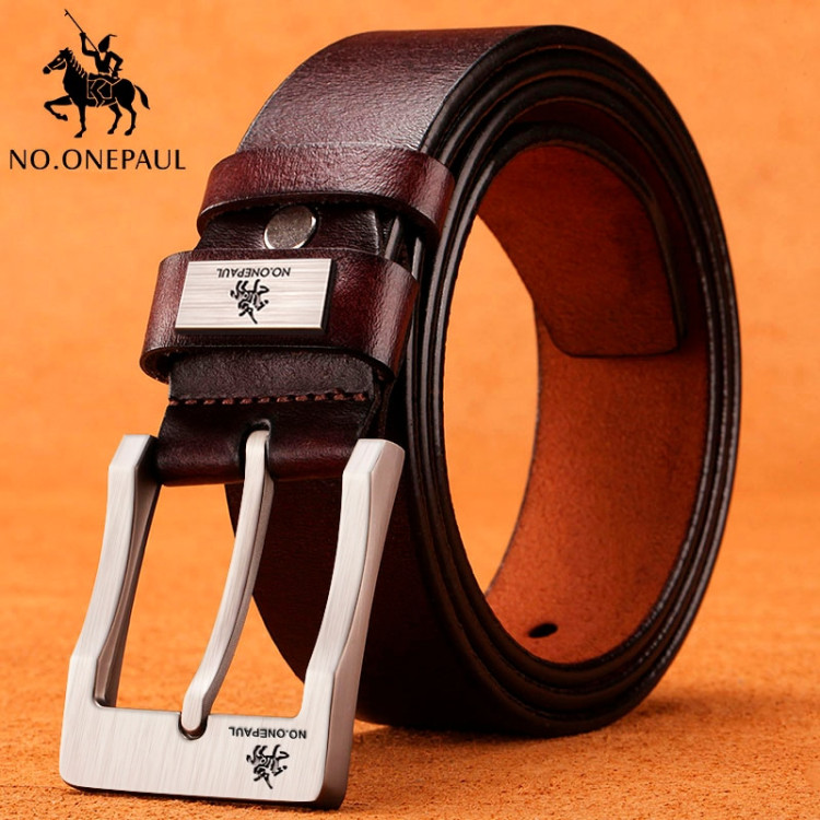 NO.ONEPAUL cow genuine leather luxury strap male belts for men new ...