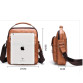 Small Briefcase Men's Messenger Bag Men Leather Shoulder Bags Man Business Crossbody Bags For IPAD Air Mini Male Leather Handbag