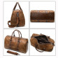 WESTAL Men's Luggage Travel Bags Genuine Leather Duffle Bag Suitcase and Travel Tote Carry on Luggage Bags Big/Weekend Bags 8883