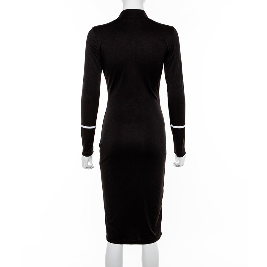 2019spring-new-black-white-High-street-dresses-womens-Elegant-bodycon-midi-dresses-mujer-offic-ladie-33014699550