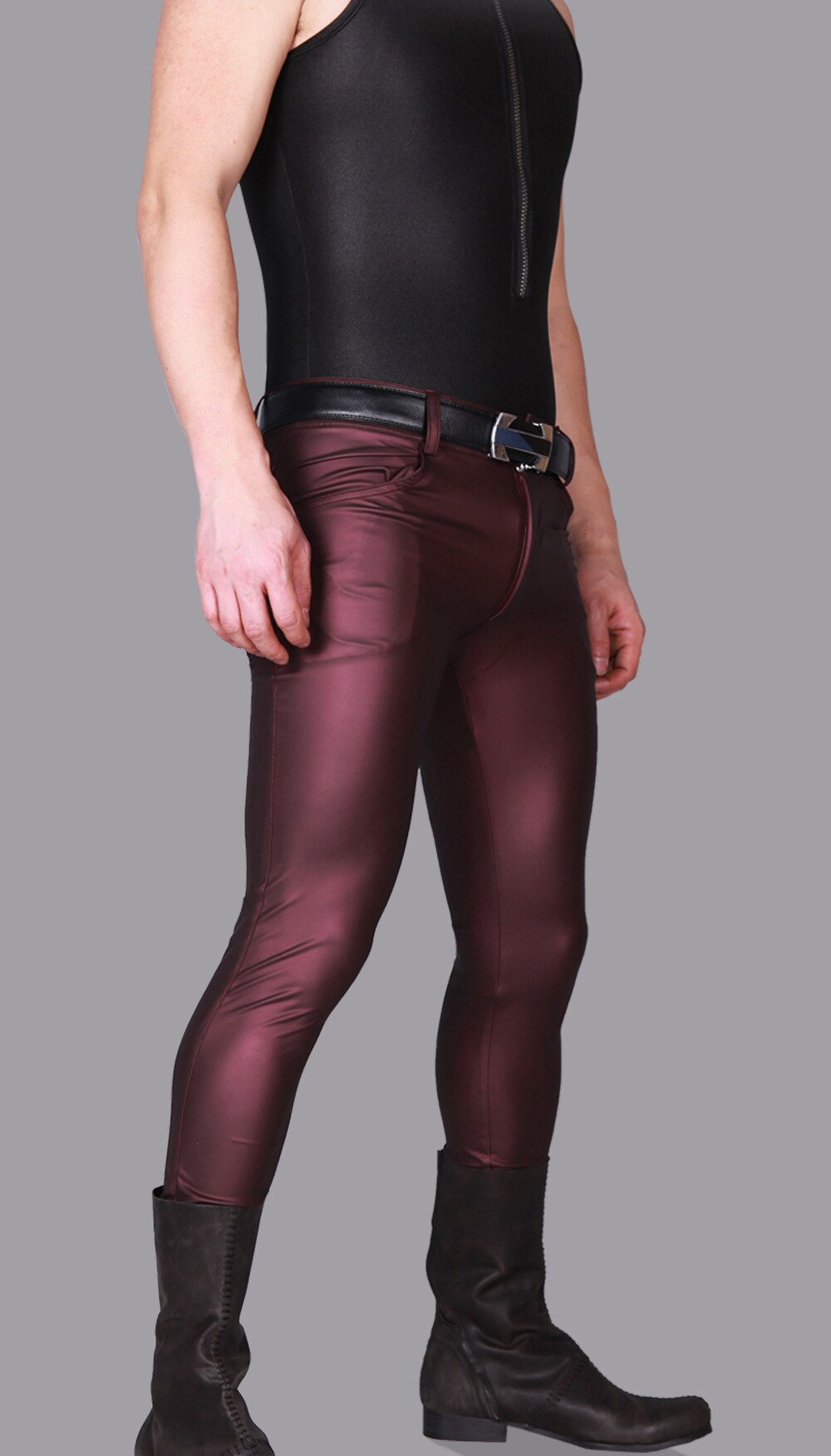 Stylish-Male-Khaki-Cool-Bright-Thin-Matte-Light-Imitation-Leather-Pants-Men-Stretch-Tight-leg-pants--32918936866