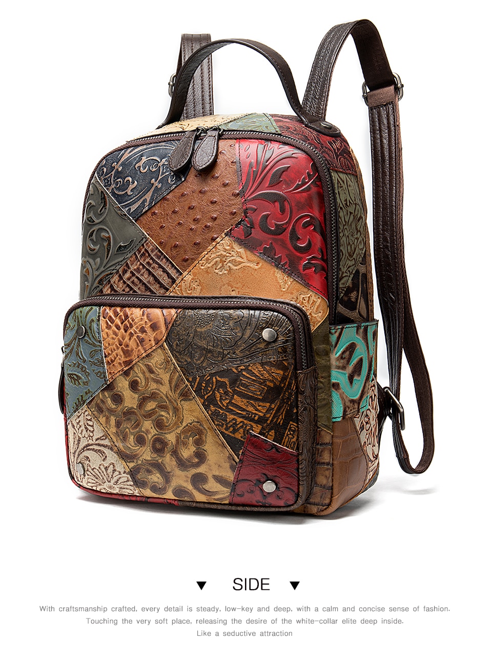 WESTAL-Vintage-Women-Backpacks-Genuine-leather-Floral-School-Bag-for-Girls-Zip-Female-School-Backpac-4000007658345